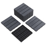 Garvee 9-Pack 12x12 Interlocking Deck Tiles, Waterproof Composite Wood, Outdoor Patio & Balcony, Grey, Easy Snap-Together Installation - Grey-2