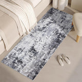 Garvee Runner Rug 2x6 Modern Abstract Non Slip Soft Stain Resistant Low Pile Machine Washable Rug Grey for Hallway Kitchen Bathroom - Grey
