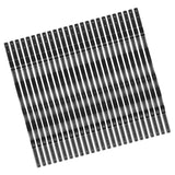 Garvee 50 Pack Aluminum Deck Balusters Matte Black Wave Curved Shape 32.25 x 1 in for Staircase Deck and Stairs Railing
