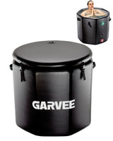 Garvee Ice Bath Tub for Athletes, Inflatable 176 gal Cold Plunge Tub with Insulated Lid, Portable, Compatible with Water Chillers, Black