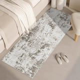 Garvee 2x6 Modern Abstract Runner Rug Non Slip Soft Stain Resistant Low Pile Machine Washable Taupe Beige for Hallway Kitchen Bathroom - Taupe & Beige