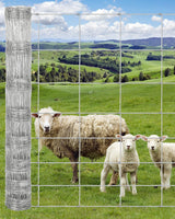 Garvee Cattle Farm Fence 4x164 ft Thickened 14 Gauge Galvanized Wire Durable Woven Wire Fencing for Livestock Farm & Field Use