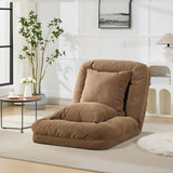 Garvee Human Dog Bed Adjustable Comfy Lazy Sofa Bed With 2 Pillows 5 Positions Chenille Beige - Brown