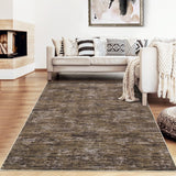 Garvee Solid Brown 6x9 Large Bedroom Area Rug Soft Modern Area Rug for Living Room Non-Slip Stain Resistant Abstract Throw Floor Carpet Contemporary Rug Solid Accent Rug for Dining Room Office - Brown
