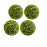 Garvee 11.8 Inch Artificial Plant Topiary Ball Set of 4, Lifelike Boxwood Balls, Indoor Outdoor Greenery, Green