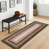 Garvee Printed Rug Braided Pattern Washable 2x6 Non Slip Kitchen Hallway Runner Soft Low Pile Stain Resistant