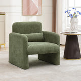 Garvee Accent Chair With Arms Modern Chenille Fabric Living Room Chair 28.5 X 27'' Green