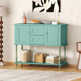 Garvee Console Table With 2 Drawers & 2 Doors Farmhouse Wood Entryway Table 42" Green