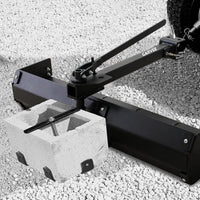 Garvee 42" Tow Behind Box Scraper Lawn Tractor Attachments with Tractor Box Blade Hitch Tow Fit for ATV UTV, Black