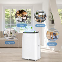 Garvee Portable Air Conditioners, 14000 BTUs Portable AC Unit 3-in-1 Cooling, Dehumidifier & Fan, Standing A/C Portable Air Conditioner for Room Up to 750 Sq. Ft, 24H Timer, Window Kits - White