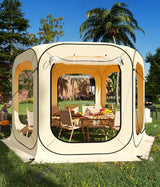 Garvee Instant Outdoor Clear Bubble Tent 10-12 Person Portable Screen House All Weather Sport Tents 7ft Dome Design Transparent