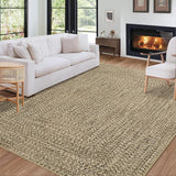 Garvee Braided Rugs 5x7 Washable Area Rug Non Slip Backing Stain Resistant Beige - Solid|Natural