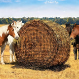 Garvee Large Round Bale Hay Net 5x5FT Slow Feed Feeder for Horses & Goats Durable Nylon Weather-Resistant