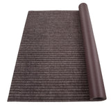 Garvee Stripe Brown Marine Carpet 6FTx23FT Boat Carpet Rugs Indoor Outdoor Rug TPR Non-Slide Waterproof