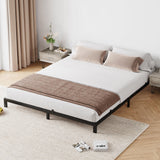 Garvee 8 in Queen Bed Frame Black - Heavy Duty Metal Platform Bed Frame, No Box Spring Needed, Sturdy Mattress Foundation, Easy Assembly, Noise Free - 