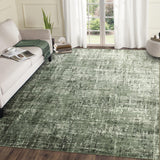 Garvee Abstract 9x12 Area Rug Modern Washable Non Slip Low Pile Stain Resistant Grey Green - Grey Green