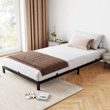 Garvee 6 Inch Twin XL Bed Frame Without Headboard, Low-Profile Metal Platform Bed Frame, Black, 800 Lbs Load Capacity, Easy Assembly - 6 Inch Black