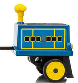 Garvee 12V 2-Seater Ride-On Train Carriage for Kids – Licensed CHUGGINGTON – Removable Storage Chair, Rubber Wheels, Sturdy Connecting Rods, Headlights & Horn – Battery Powered Electric Toy – Blue Brewster - Blue Brewster