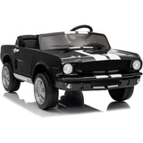 Garvee 24V 7AH 2-Seater Ride-On Car Kids Remote Control Dual Safety Belts 2-Speed LED Lights Music Black - Black