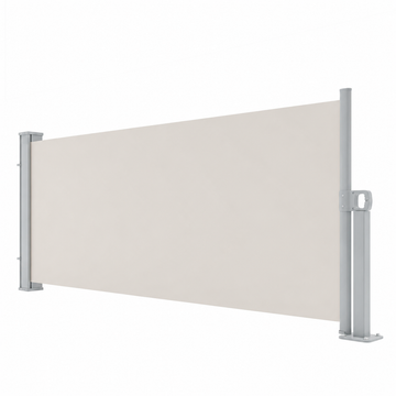 Garvee 71''x138'' Retractable Side Awning Waterproof UV-Resistant Privacy Screen for Patio Balcony Pools Beige