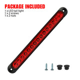 Garvee 10" 15 LED Trailer Tail Light Bar Waterproof IP67 for Marine Boat Offroad Truck, Red, Durable
