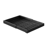 Garvee Expandable Pull Out Cabinet Organizer Adjustable Width Slide Out Drawers for Kitchen Cabinets Space-Saving Steel Construction - Upgraded* Strengthened Load-Bearing Three Slide Rails - Large Black (46-68Cm)