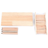 Garvee Wooden Hamster Platform Ladder Tubes, Natural Wood Climbing Toy for Small Rodents, 9.75in x 4.75in x 5.25in, Untreated Wood
