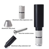 Garvee Bicycle Handlebar Extension 50 Mm Alloy Bar Extender for Road Mountain MTB BMX Bikes, Lightweight Silver