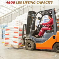 Garvee Pallet Forklift Extensions 60 in Length 4.5 in Width Heavy Duty Steel Forklift Attachment Red for Warehouses Farms Construction Sites