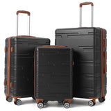 Garvee Luggage Expandable Suitcase 3 Piece Set, Luggage Set of 3 Piece Suitcase with Spinner Wheels, Hardshell Luggage 3 Piece Set(20"/24"/28")