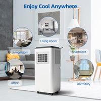 Garvee 8000 BTU Portable Air Conditioners Cool Up to 350 Sq. Ft, 3 IN 1 Portable AC Unit with Dehumidifier, Fan Modes, Floor Standing Air Conditioner for Room Garage, LED Display, 24Hrs Timer