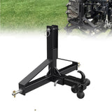 Garvee 3 Point Trailer Hitch for Tractor with 2" Receiver & Ball Hook - Heavy Duty Steel, Quick Hitch, 10,000 Lbs Capacity, Category 1 Compatible, Industrial Use