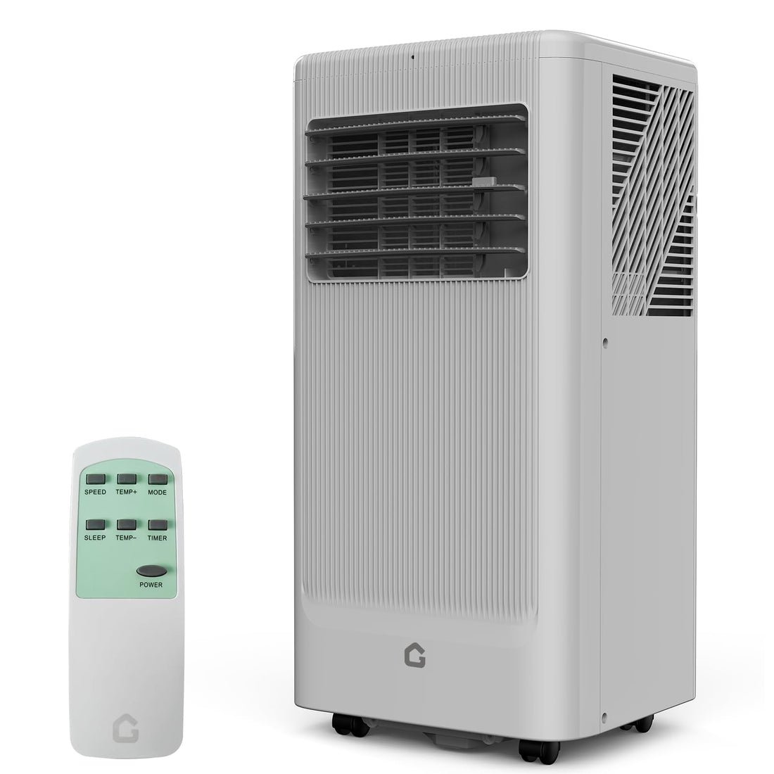 Garvee 8000 BTU Portable Air Conditioner with Cooling, Dehumidifier, Fan 3-IN-1 Indoor AC, Sleep Mode, 24H Timer, 2 Wind Speeds, Portable AC with Remote Control for Home Garage Offices