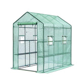 Garvee Portable Walk-In Greenhouse for Outdoor & Indoor Gardening – Heavy Duty PE Cover – 8-Shelf Plant Nursery – Weatherproof Frame – Easy Setup – Green Color - Green