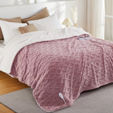Garvee Electric Blanket Queen Size Dual Control - Thick Tufted Sherpa Heated Blanket with 10 Heat Levels, 10 Time Settings, ETL Certified, Fast Heating Blanket for Cozy Home Use, Dusty Pink - Dusty Pink