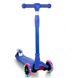 Garvee Kids 3 Wheel Kick Scooter for Boys & Girls Ages 3-10, Adjustable Handlebar, Lightweight Aluminum, Non-Slip Deck, Pink, Outdoor Play - Blue - Blue