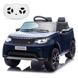 Garvee Ride P Series 12V Kids Ride On Car Land Rover Style Dual Motors 3 Speed Modes 4.5Ah Battery Safety Seatbelt Remote Control Black Outdoor Play - Dark Blue - Dark Blue