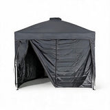 Garvee 9x9ft Pop-Up Canopy Tent Waterproof UPF50+ Oxford Fabric Heavy-Duty Steel Frame Portable with Roller Bag Tailgating Beach Backyard - Grey