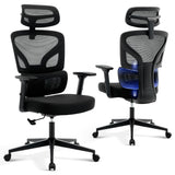 Garvee Office Chair Ergonomic Desk Chair - Home Mesh Office Desk Chair with Adjustable Lumbar Support, High-Back Computer Gaming Chair with Headrest 3D Armrests, Rolling Swivel Task Chairs for Home, Office - Black