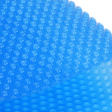 Garvee 18Ft x 36Ft Solar Pool Cover - Heat Retaining, Water Saving - UV-Resistant LDPE, Heavy-Duty - Rectangular Pools - In-Ground & Above-Ground - Blue