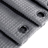 Garvee Grey Shower Curtain Modern Waffle Weave Polyester Fabric Bathroom 72x72 Inch - Grey