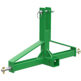 Garvee 3 Point 2" Trailer Hitch Receiver Heavy Duty Steel Drawbar Adapter with 7/8" Pin Tube Quick Hitch for Category 1 Tractors Compatible with Kubota, Yanmar, Kioti - Industrial Use - Green