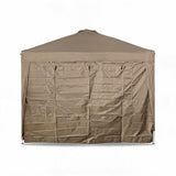 Garvee Pop-Up Canopy Tent 9x9ft Waterproof UPF50+ Oxford Fabric Heavy-Duty Steel Frame Portable with Roller Bag for Outdoor Events - Khaki