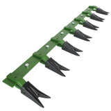 Garvee Heavy Duty Bucket Tooth Bar 57-Inch Effortless Installation Steel Powder Coated Fits 1/2-Inch Edges Sub-Compact Tractors Urban Construction - Dark Green