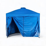 Garvee 9x9ft Pop-Up Canopy Tent Waterproof UPF50+ Oxford Fabric Heavy-Duty Steel Frame Portable with Roller Bag Beach Tailgating Market - Blue