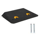 Garvee 4" Rise Wheelchair Ramp Heavy Duty 33,000LB Capacity Anti-Slip Rubber Weatherproof Lightweight Portable Doorways Steps Stairs - Black