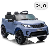 Garvee Ride P Series 12V Kids Ride On Car Land Rover Style Dual Motors 3 Speed Modes 4.5Ah Battery Safety Seatbelt Remote Control Black Outdoor Play - Light Blue - Light Blue