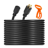 Garvee 30 Amp Generator Extension Cord 25FT Heavy Duty 10AWG/4C Secure Twist Lock Durable PVC Jacket ETL Listed Camping & Outdoor Use