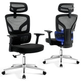 Garvee Office Chair Ergonomic Desk Chair - Home Mesh Office Desk Chair with Adjustable Lumbar Support, High-Back Computer Gaming Chair with Headrest 3D Armrests, Rolling Swivel Task Chairs for Home, Office - Black-1