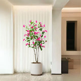 Garvee 150cm Rose Red Bougainvillea Artificial Tree with Flowers & Leaves for Indoor/Outdoor Home & Office Decor